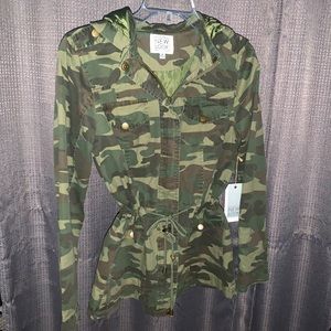 Army camouflage utility jacket